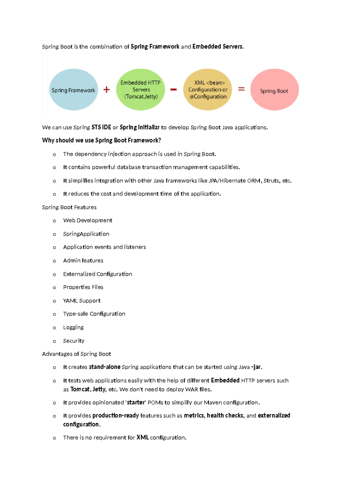 Springboot (Spring Boot) - Comprehensive Unit Summary Notes - Studocu