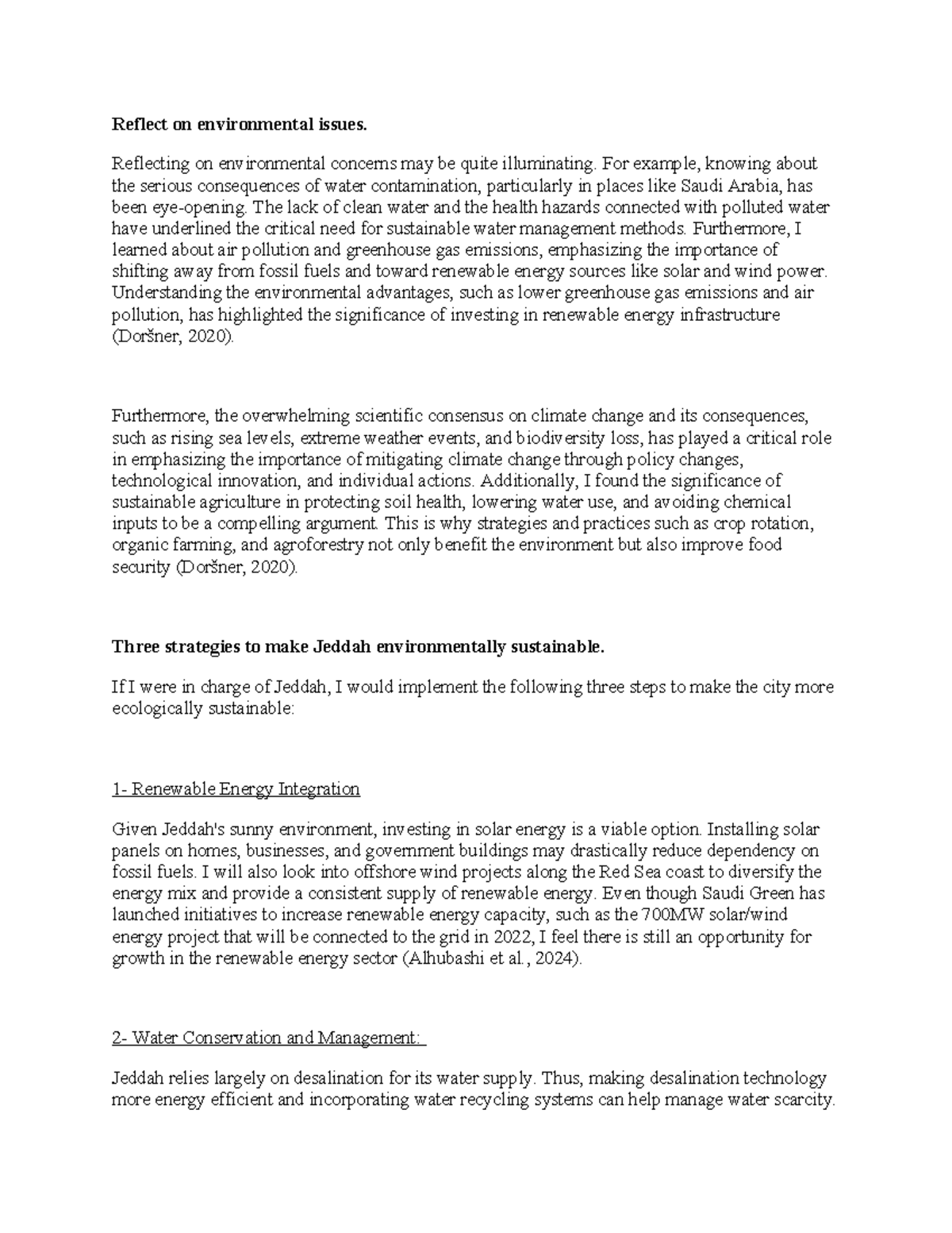 ENVS1301 Learning journal unit 8 - Reflect on environmental issues ...