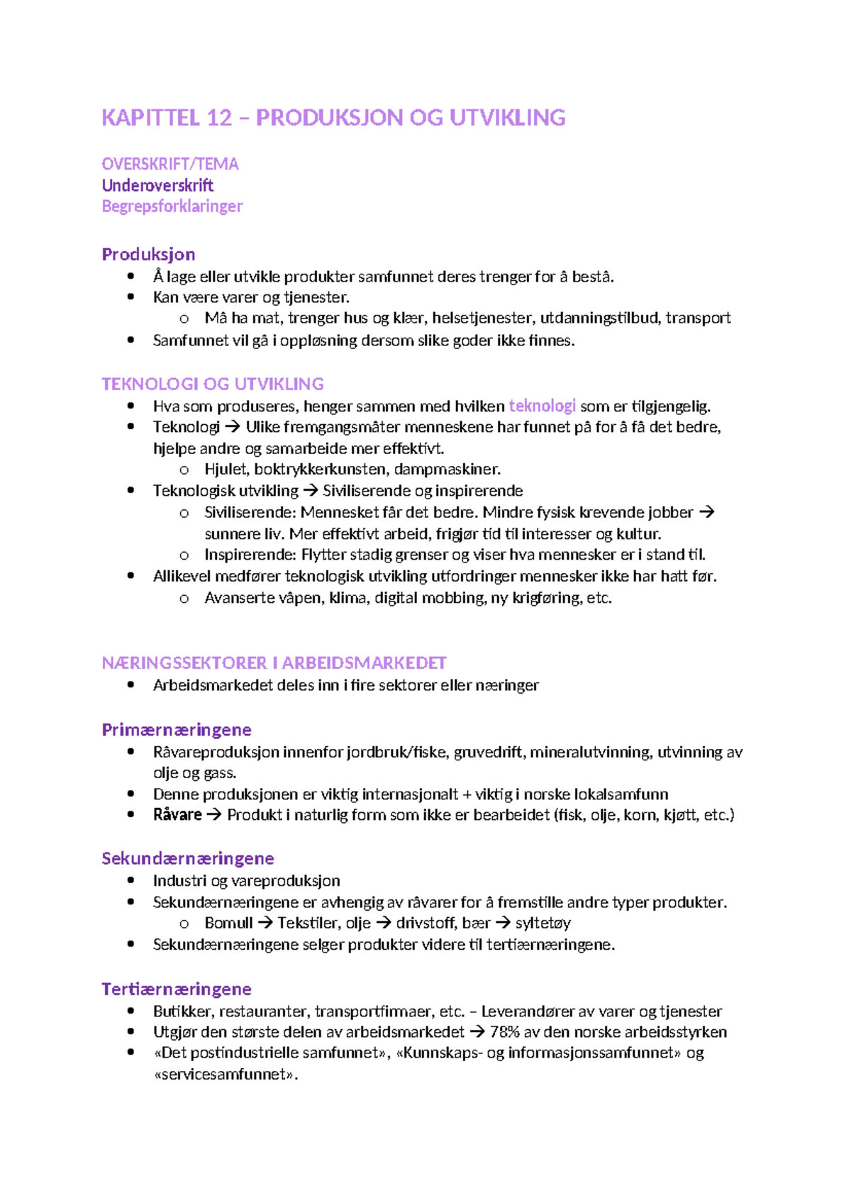 4.12 - Produksjon og utvikling - KAPITTEL 12 – PRODUKSJON OG UTVIKLING ...