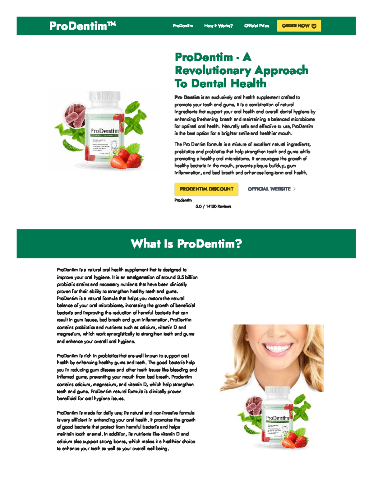 ProDentim: A revolutionary oral health supplement for brighter smiles ...