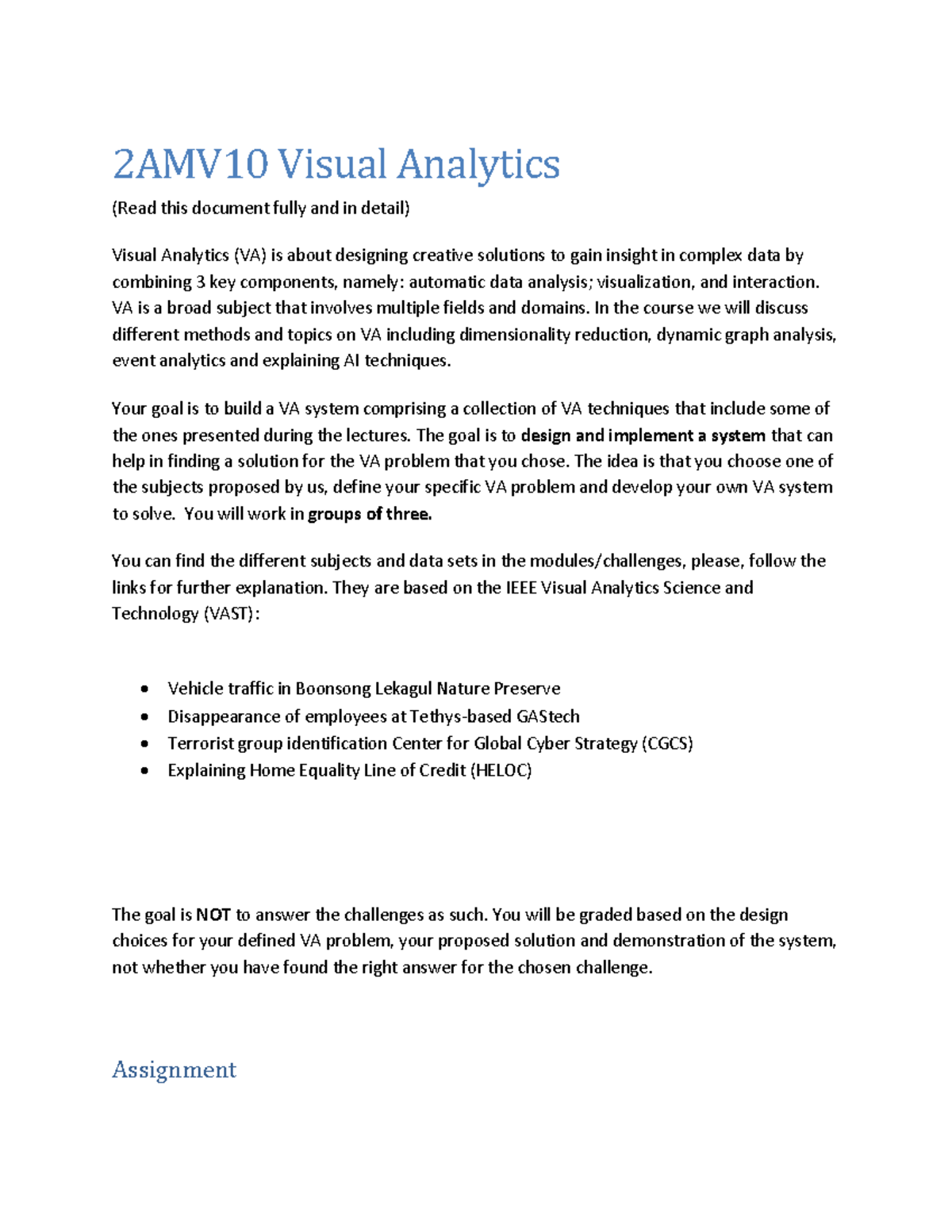 2AMV10 Visual Analytics Project: Design and Implementation Guide ...