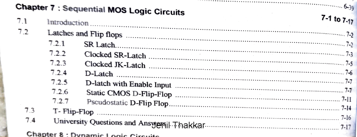 Chapter 7: Sequential MOS Logic Circuits - VLSI Technology (GTU) - Studocu