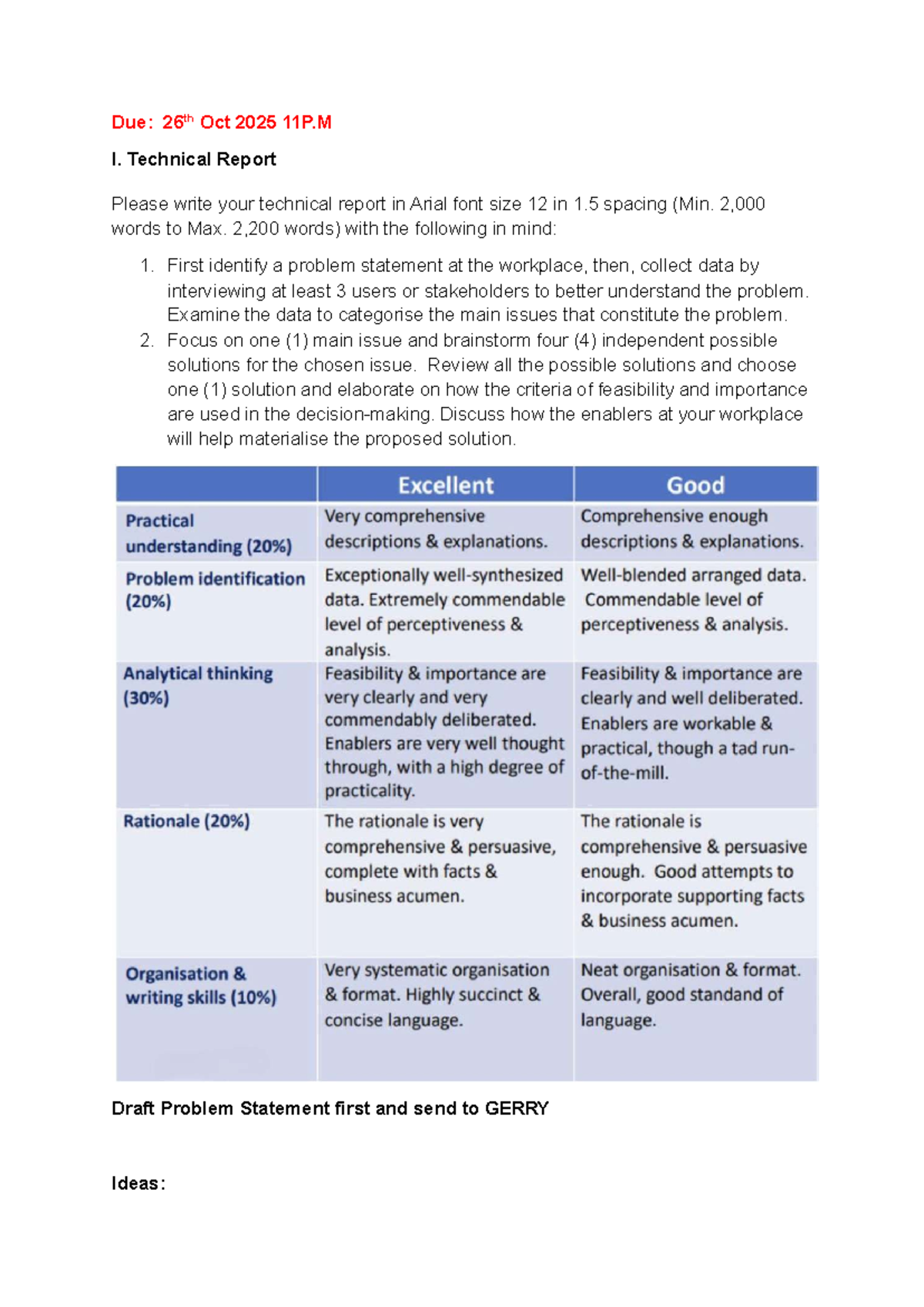 IWSP Technical Report: Problem Statement & Prototype Presentation - Studocu