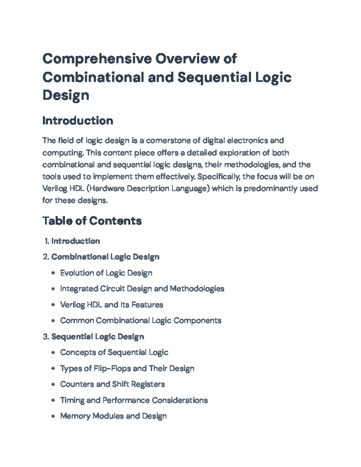Comprehensive Guide to Combinational & Sequential Logic Design (ECE 101 ...
