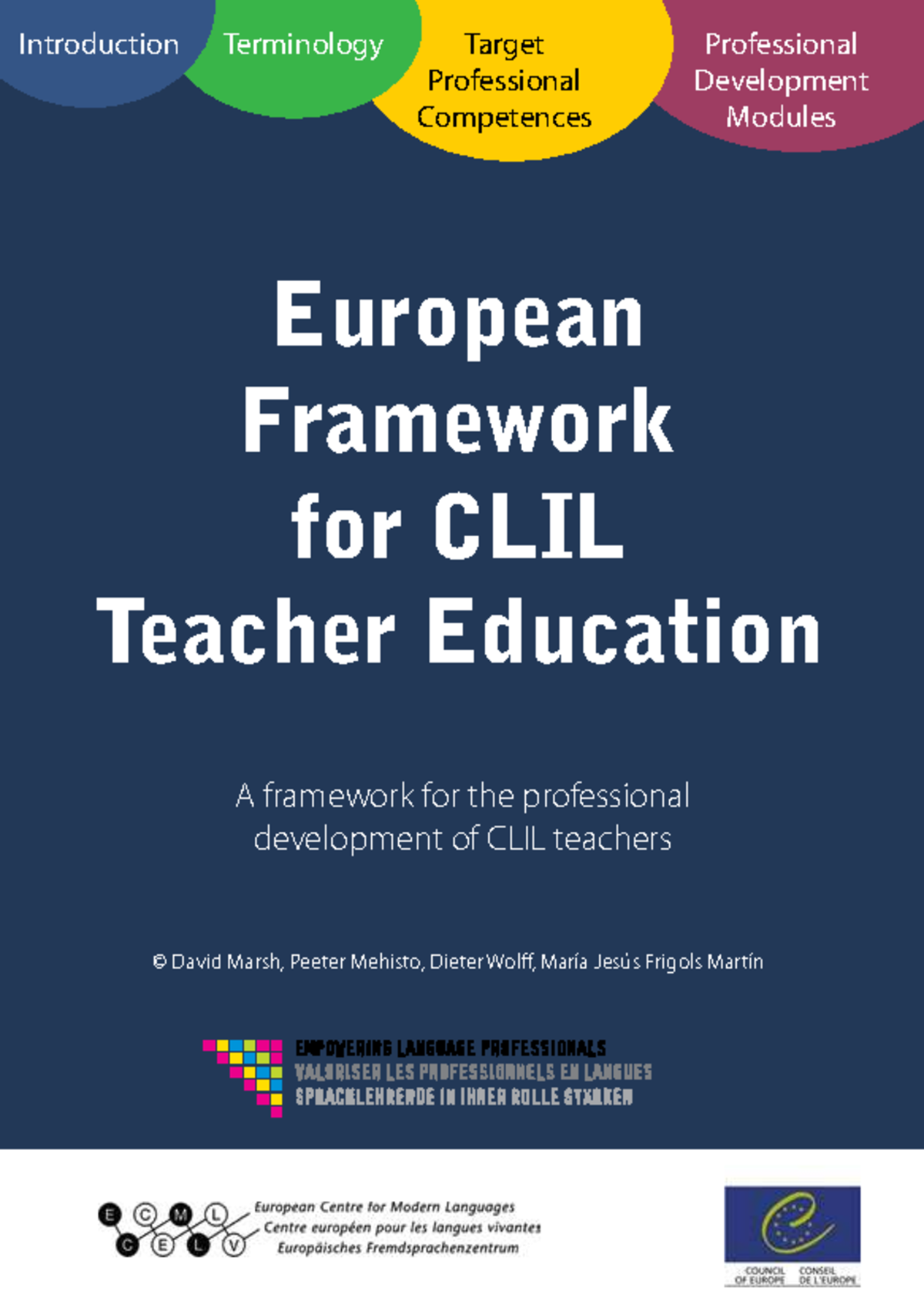 European Framework for CLIL Teacher Education: Professional Development ...