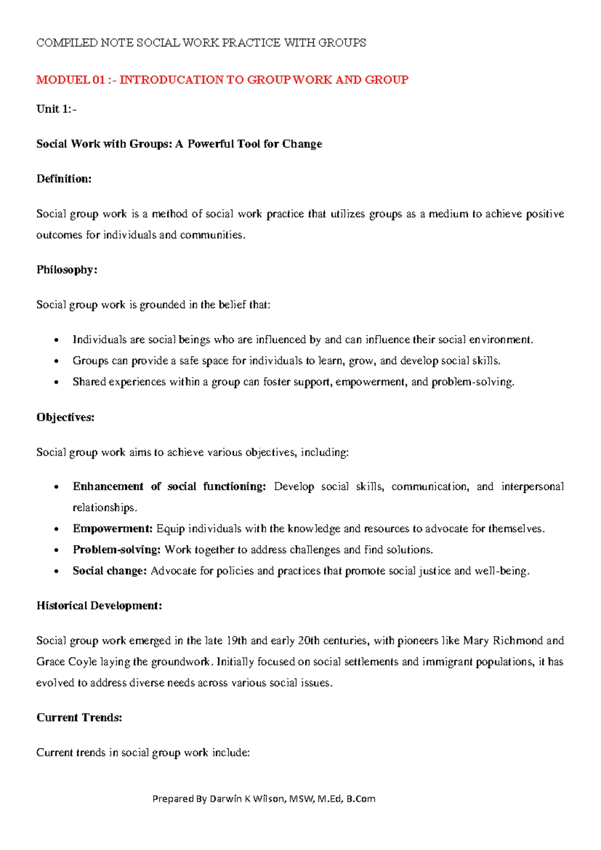 Compiled Notes on Social Work Research & Statistics (Module 01) - Studocu