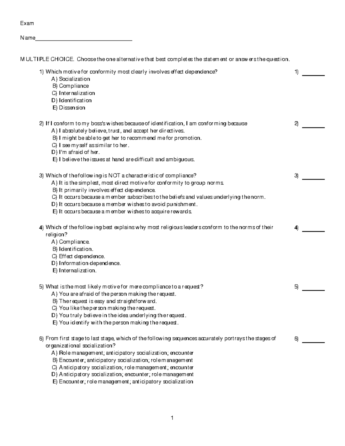 PSY 101 Final Exam: Sample Questions and Answers for Practice - Studocu
