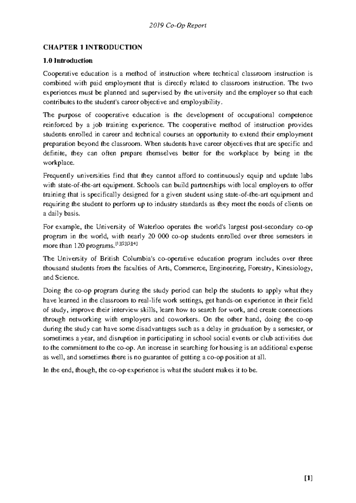 Co-Op Final Report 2019 - Warning: TT: undefined function: 32 CHAPTER 1 ...