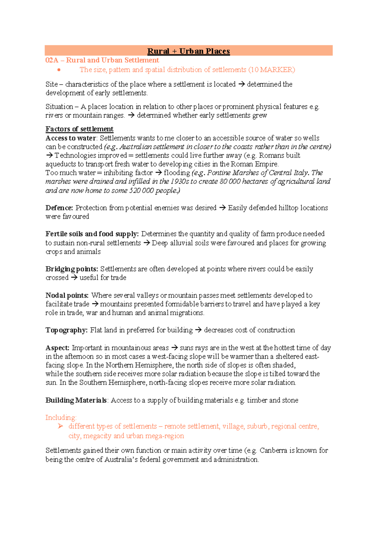Rural and Urban Places 02A: Settlement Patterns and Characteristics ...