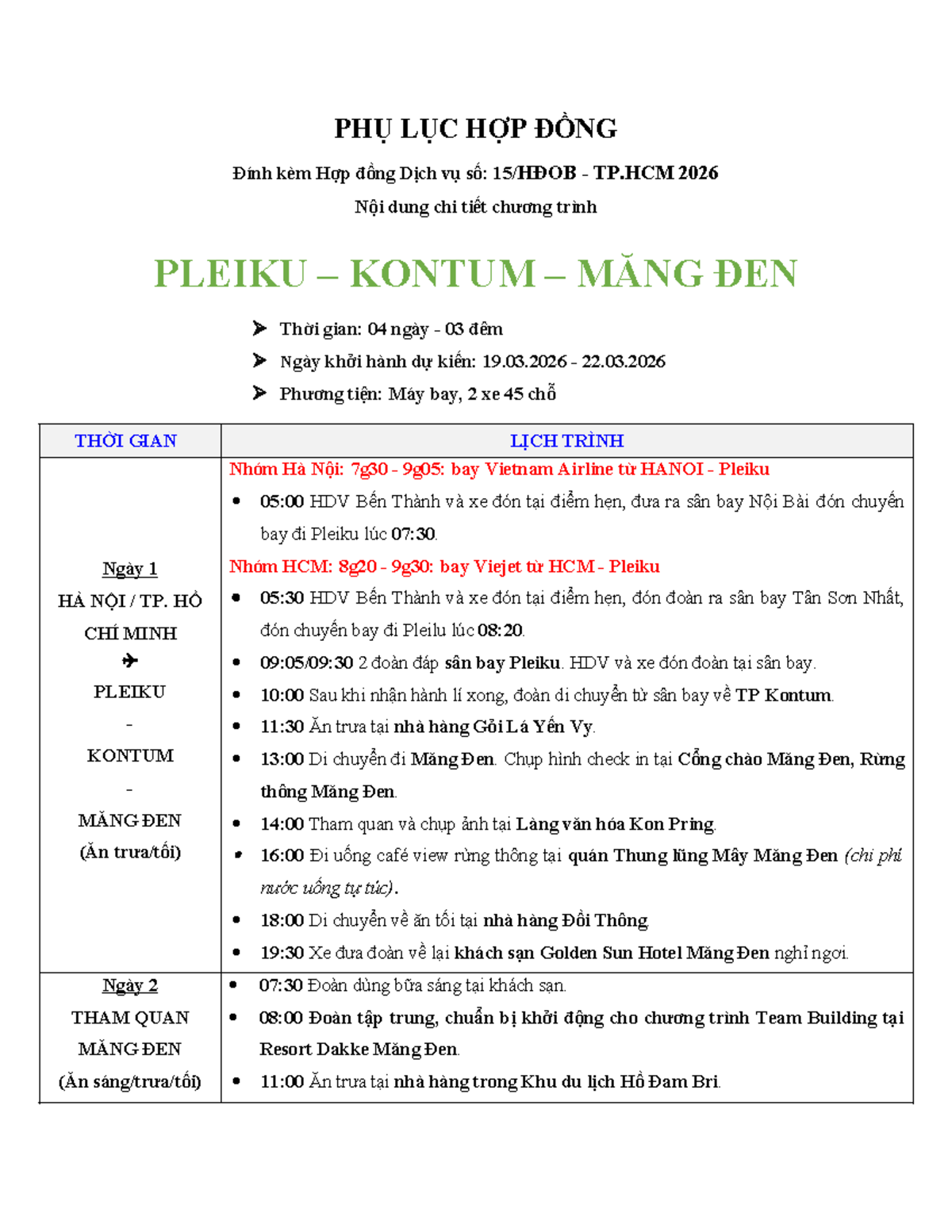 THÔNG TIN CHUYẾN BAY TẠI SÂN BAY PLEIKU TRONG NGÀY