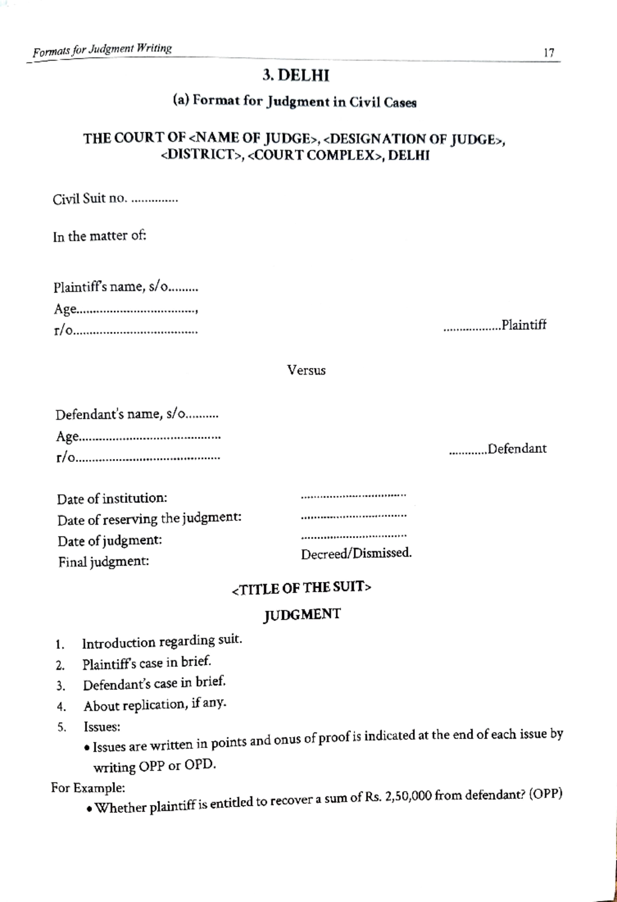 Adobe Scan 23-Jan-2025 - Formats for Judgment Writing Civil Suit no. In ...