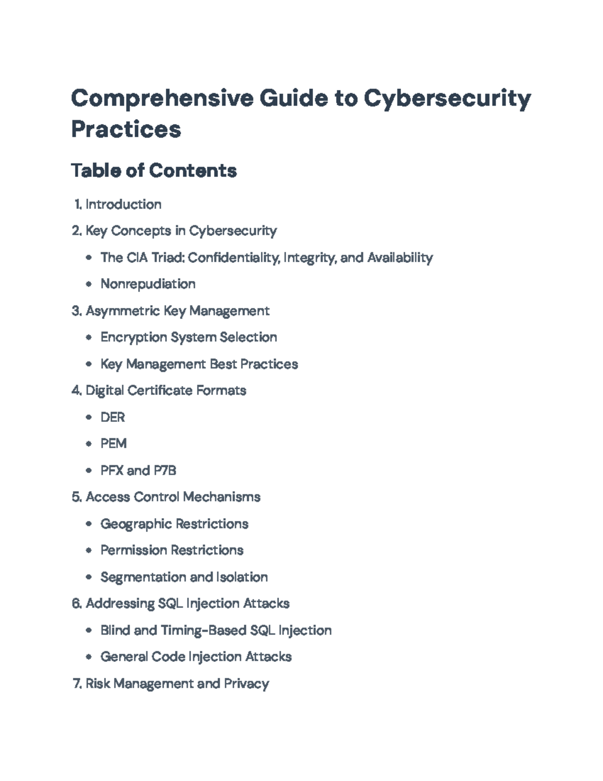 Comprehensive Guide to Cybersecurity Best Practices and Strategies ...