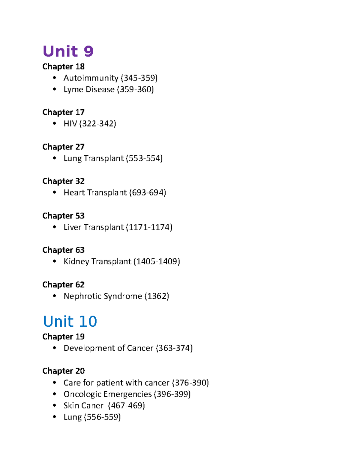 Chapters for Exam 4 - Chapter for review to be successful in advanced ...