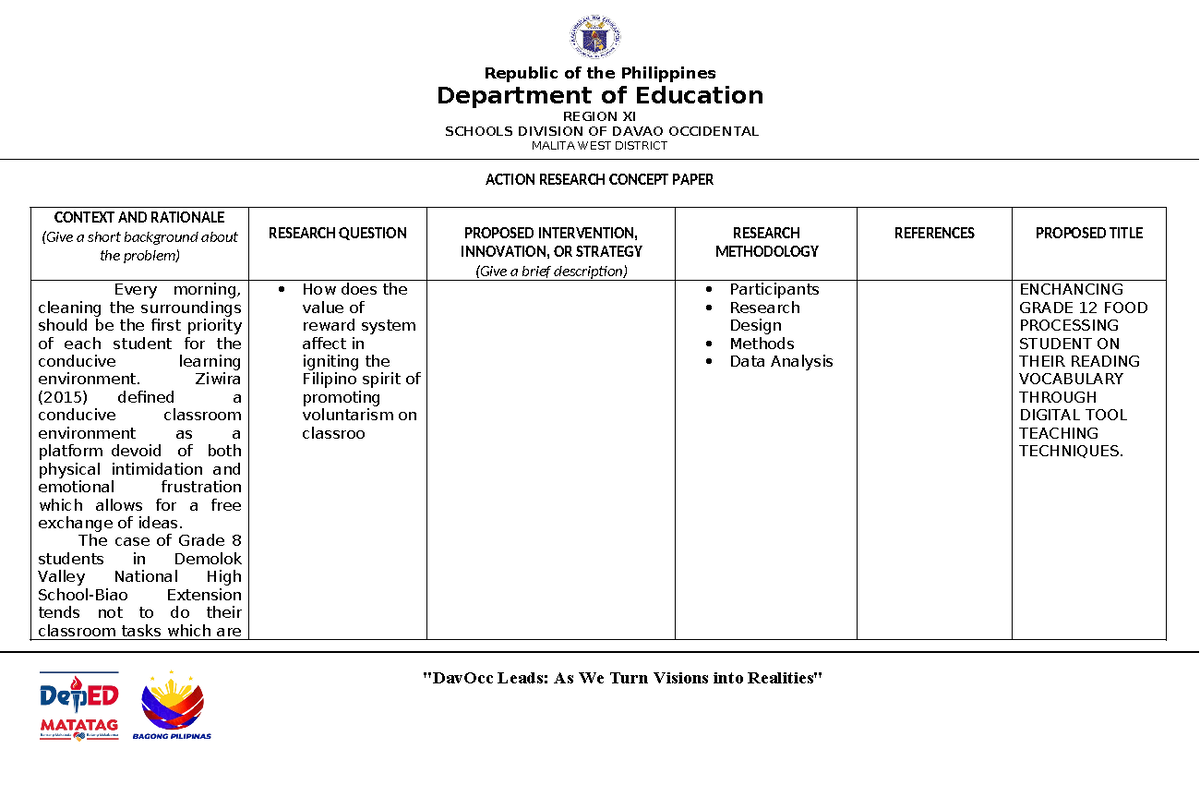 Concept- Paper- Format - Republic of the Philippines Department of ...