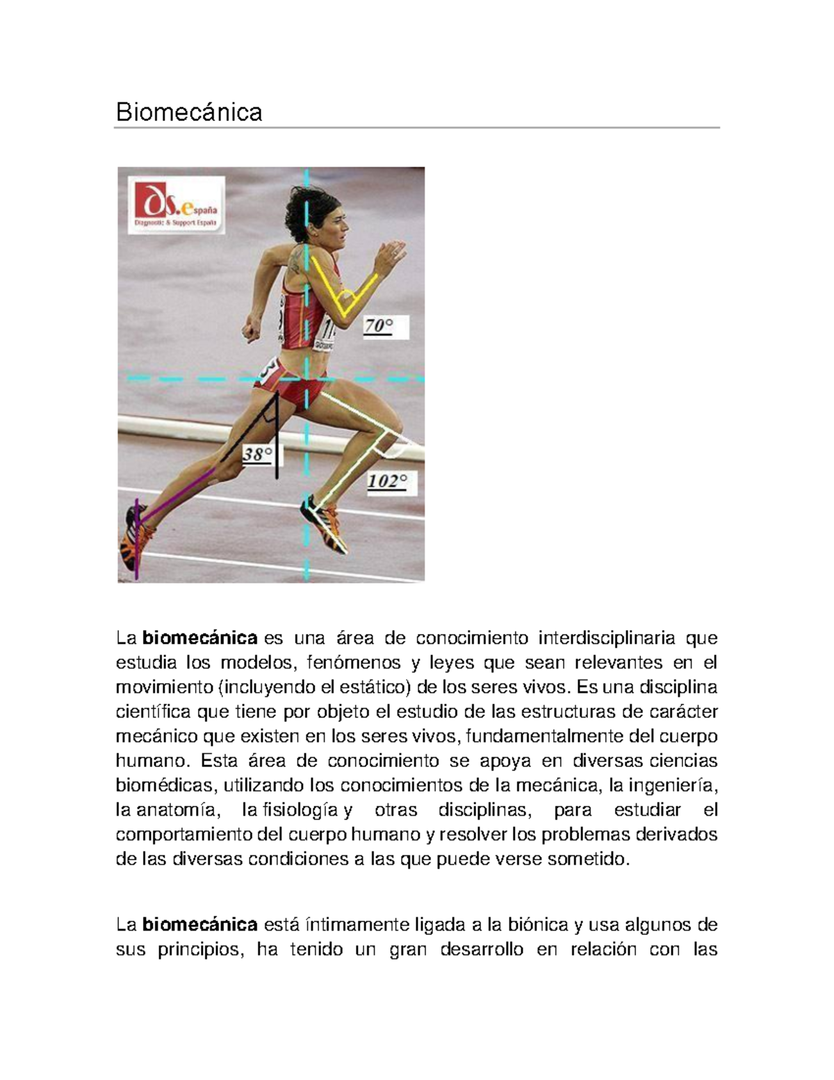 Modulo+9+Biomecanica - Biomecánica La biomecánica es una área de ...