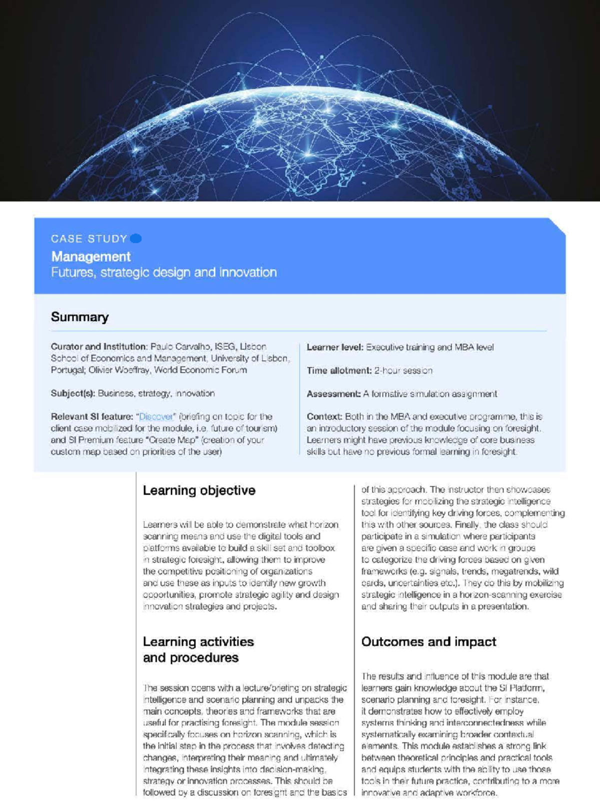 CASE STUDY MGT 101: Strategic Design & Innovation Insights - Studocu