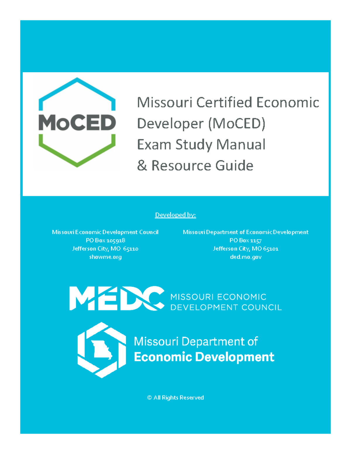 Missouri Certified Economic Developer (MoCED) Exam Study Manual & Guide ...