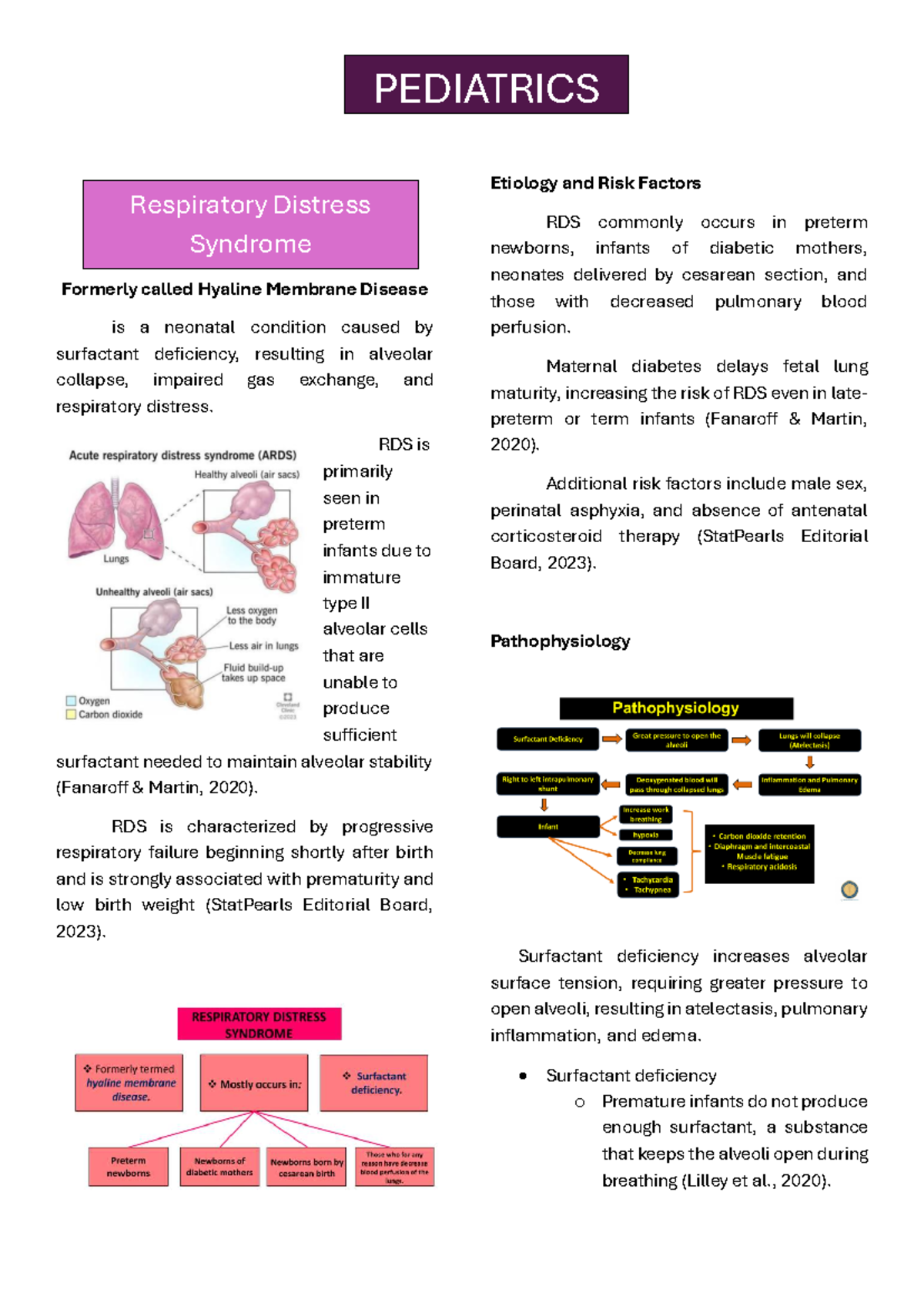 PEDIATRICS RDS & Meconium Aspiration Syndrome Overview and Management ...