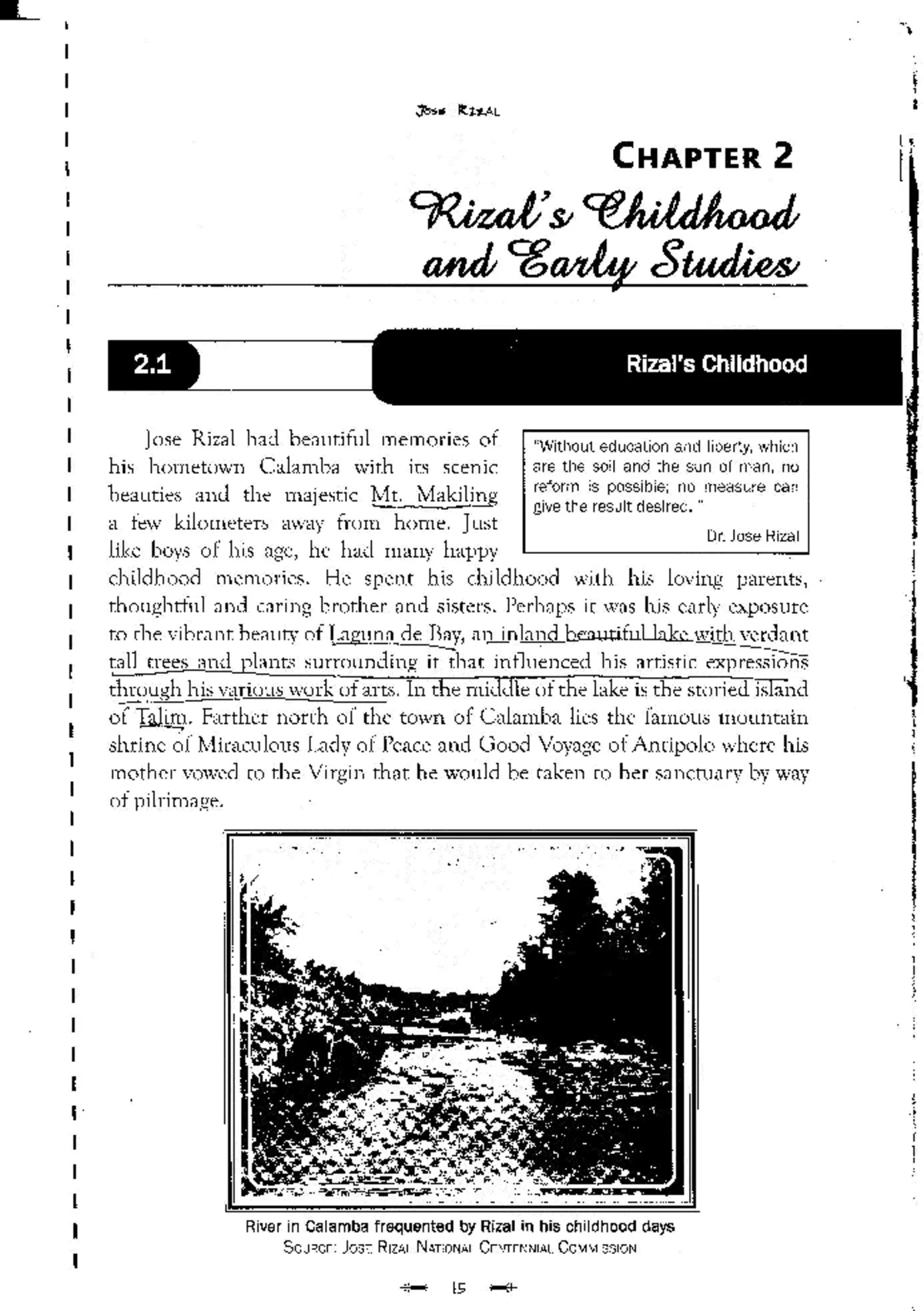 Jose RIZAL: Early Life and Artistic Inclinations - Notes - Studocu