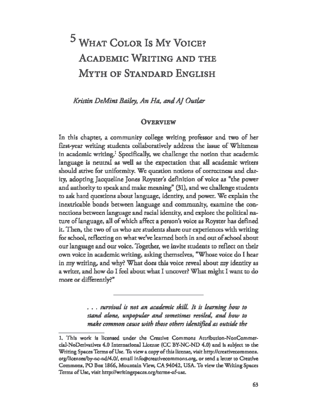 Revisiting the Concept of Voice in Academic Writing: Insights from ENG ...