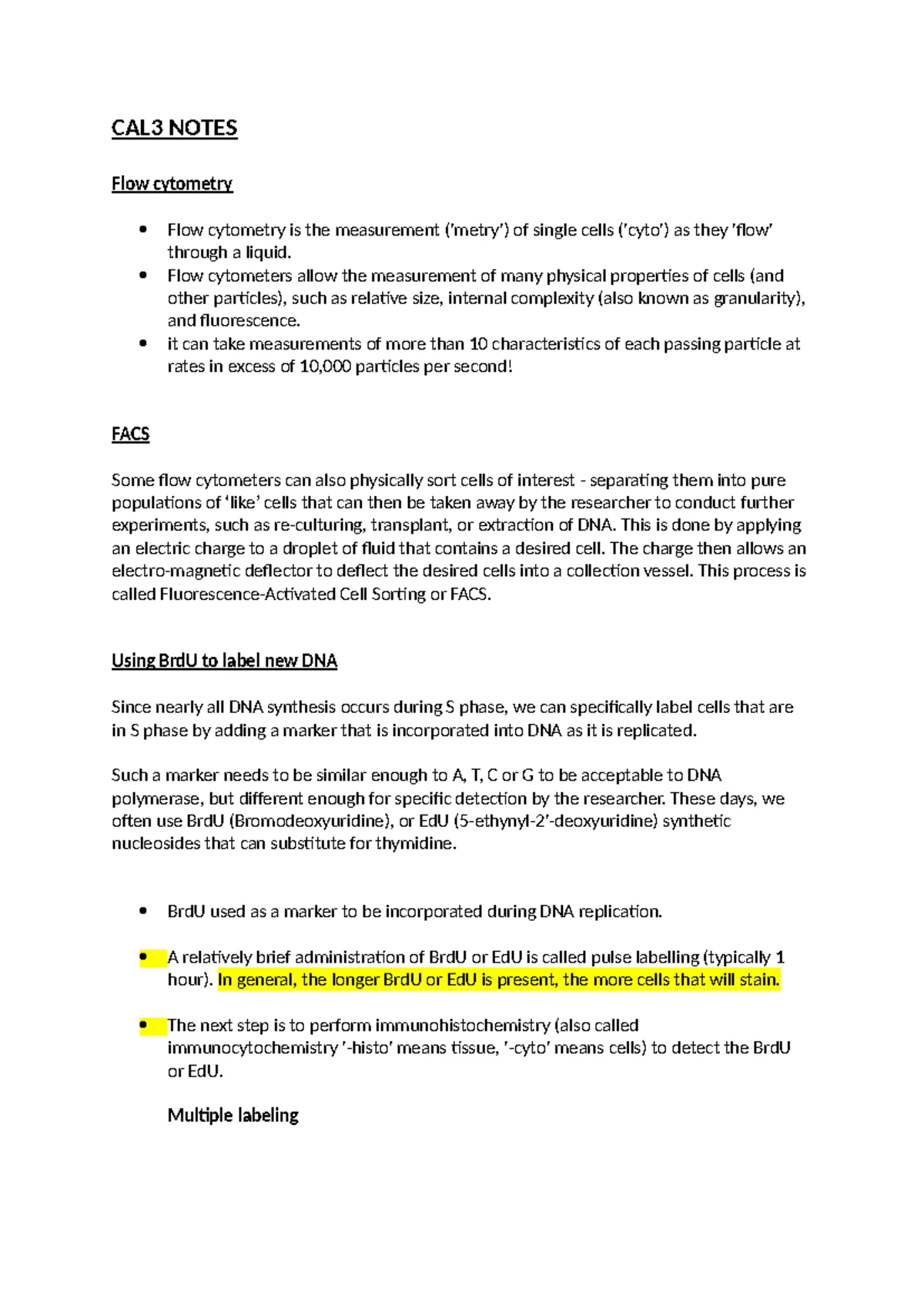 Summary of the lecture notes - BIOM20002 HUMAN STRUCTURE AND FUNCTION ...