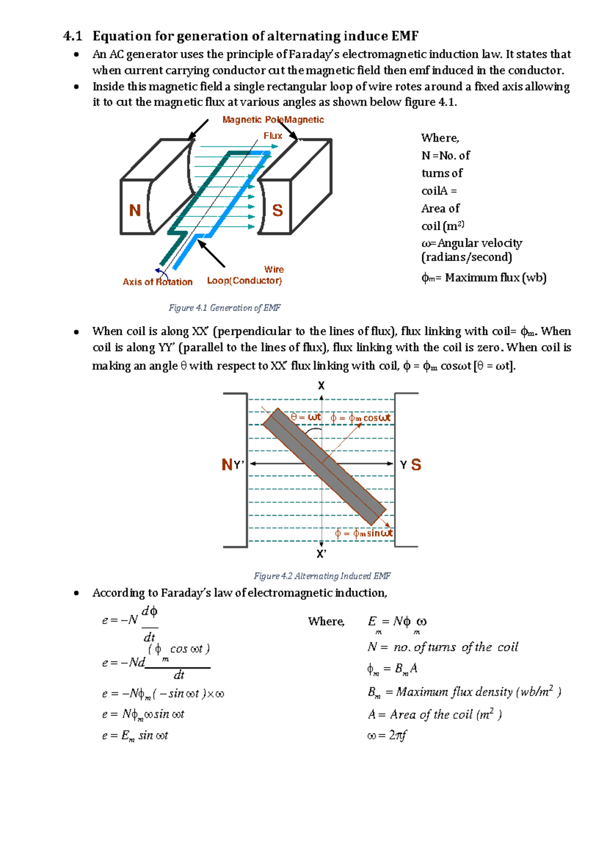 Unit 3 - Lecture Notes on Alternating Induced EMF and AC Circuits - Studocu