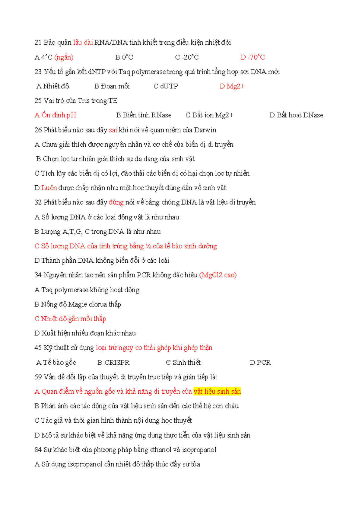 KT lần 1 - SQA: Bảo quản và Tách chiết Acid Nucleic trong Nhiệt đới ...