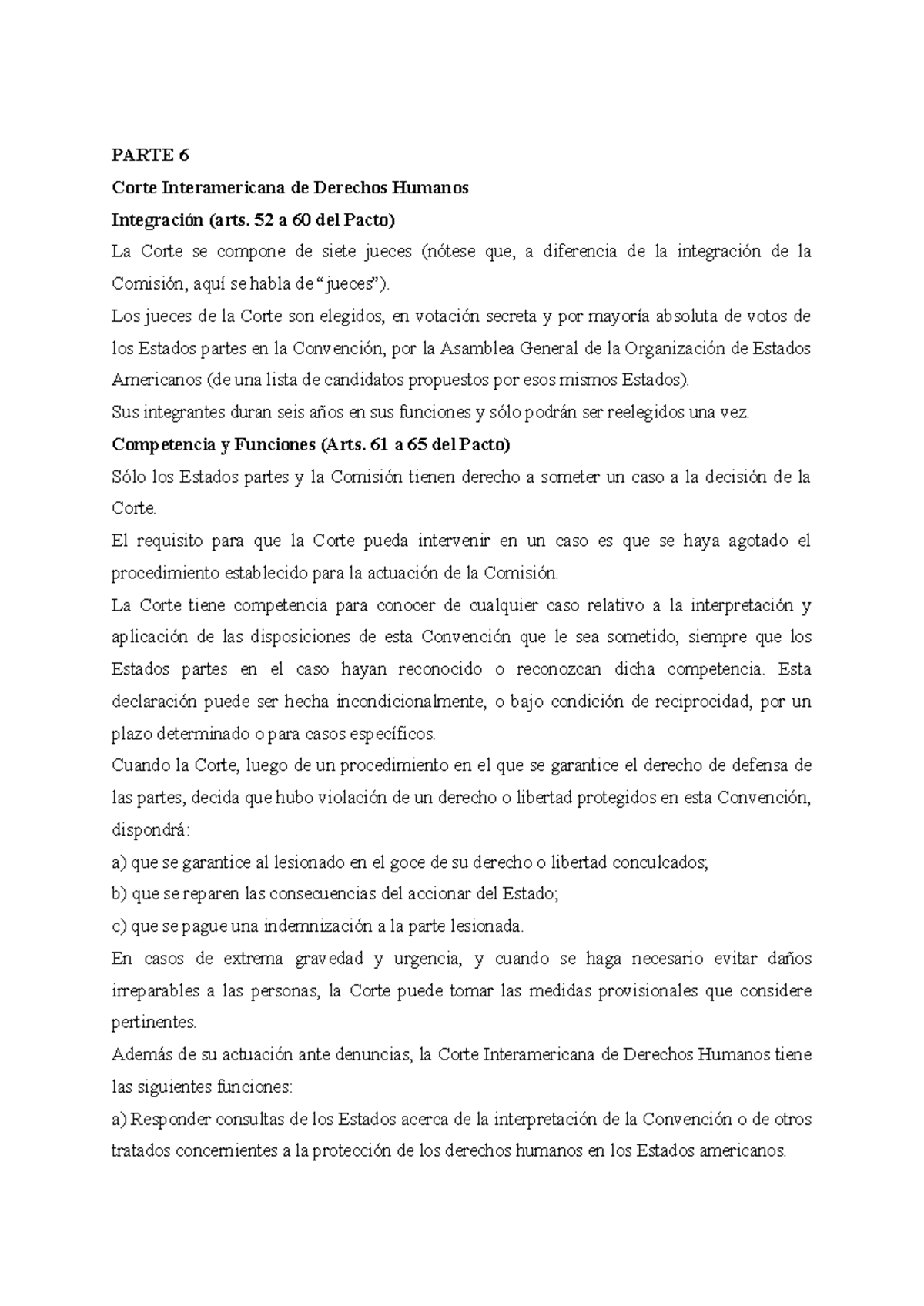 Lección 4: Corte Interamericana de Derechos Humanos y su Función - Studocu