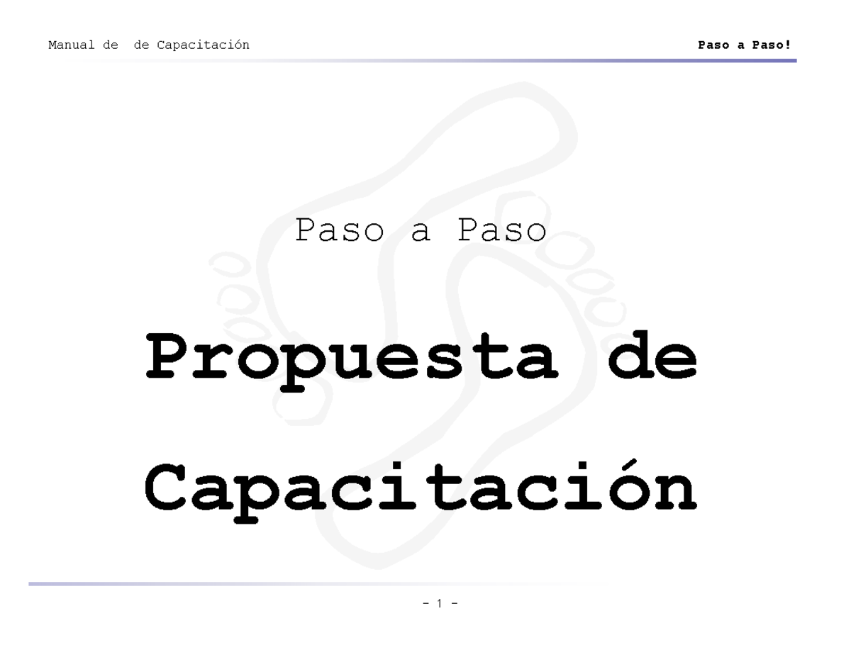 Modelo de Propuesta de Capacitación para la Detección de Necesidades ...