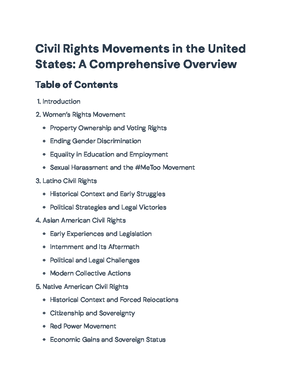 Modern Civil Rights Movements: Impact on Society and Justice Reform ...