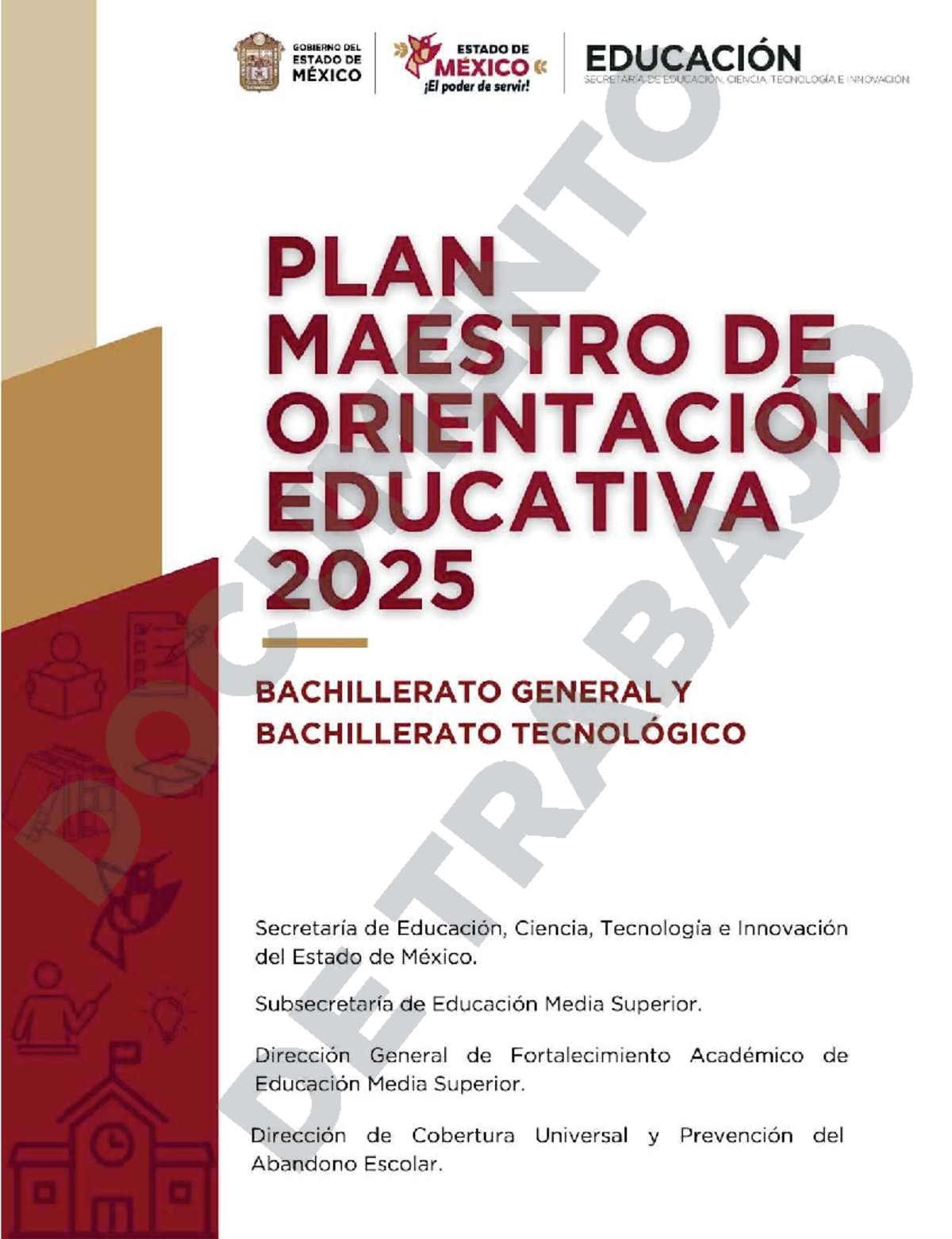 Plan Maestro de Orientación Educativa 2025 para Bachillerato General y ...