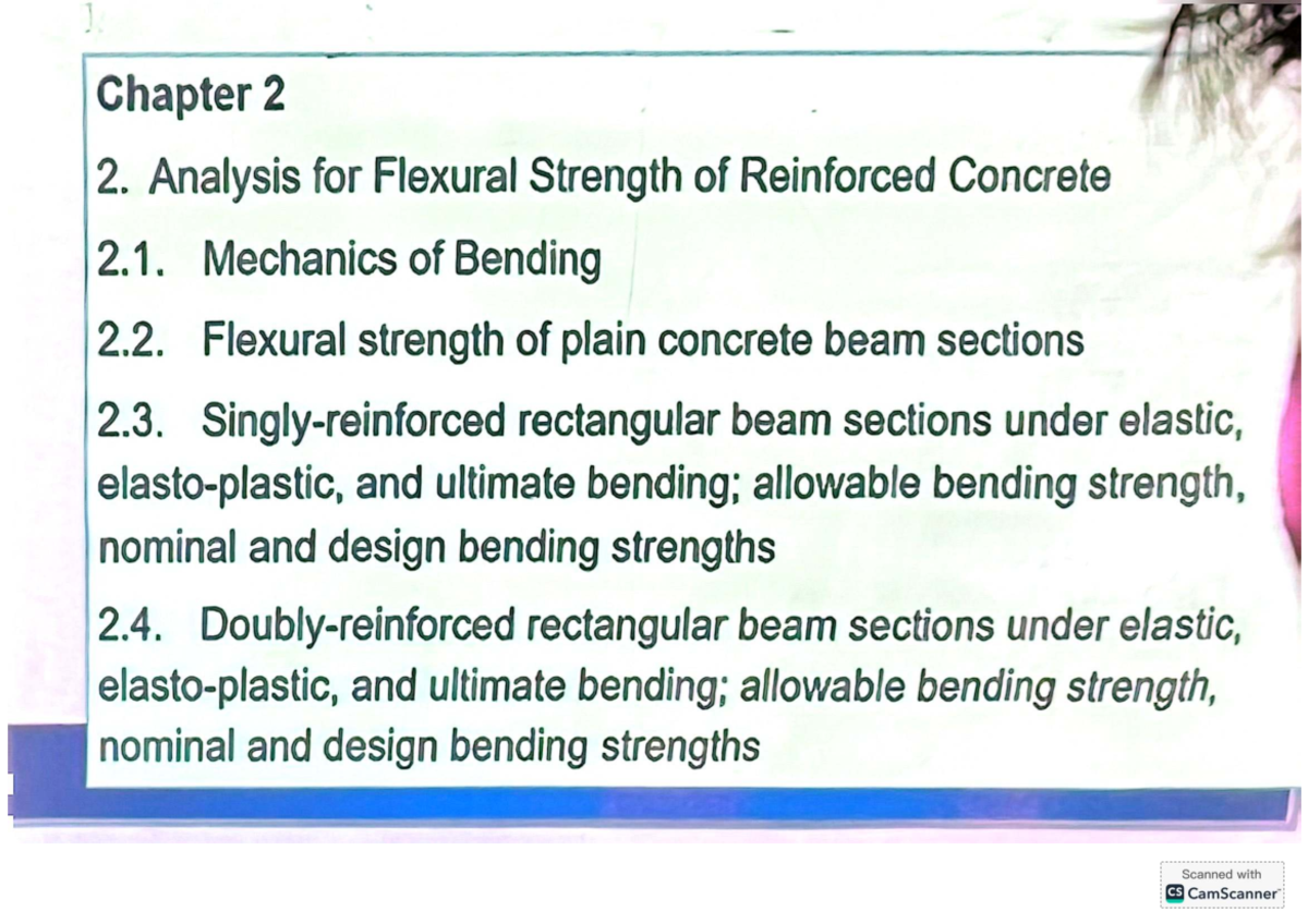 CE7 Reinforced Concrete Design: Analysis of Flexural Strength and ...