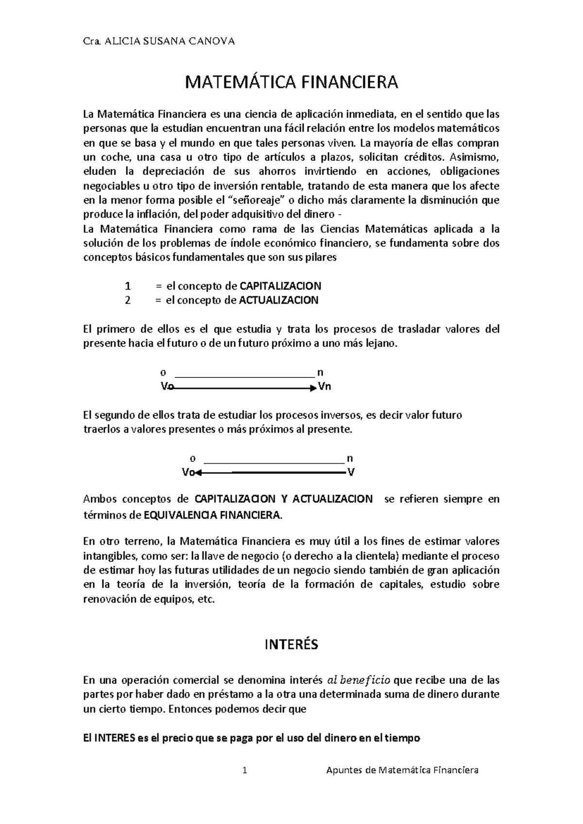 Apuntes de Matemática Financiera - Interés Simple (MAT 2022) - Studocu