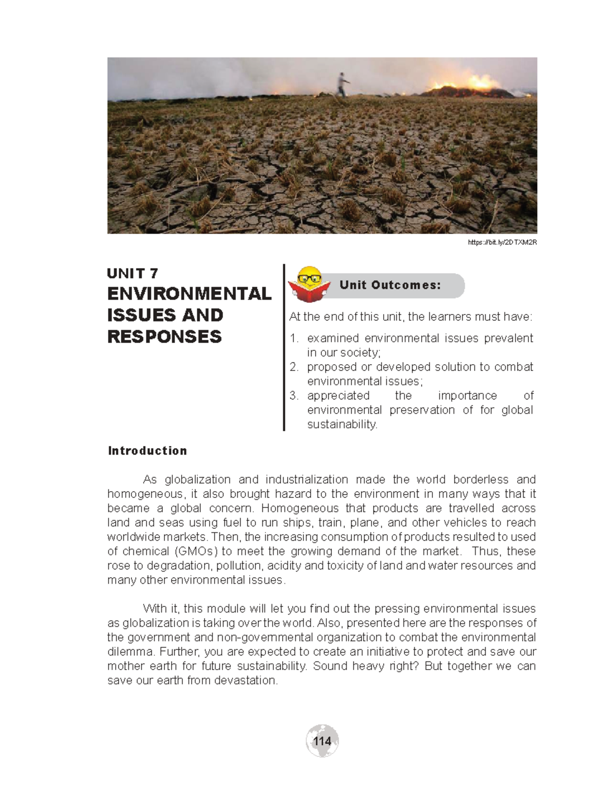 UNIT 7: ENVIRONMENTAL ISSUES & RESPONSES - Global Challenges ...