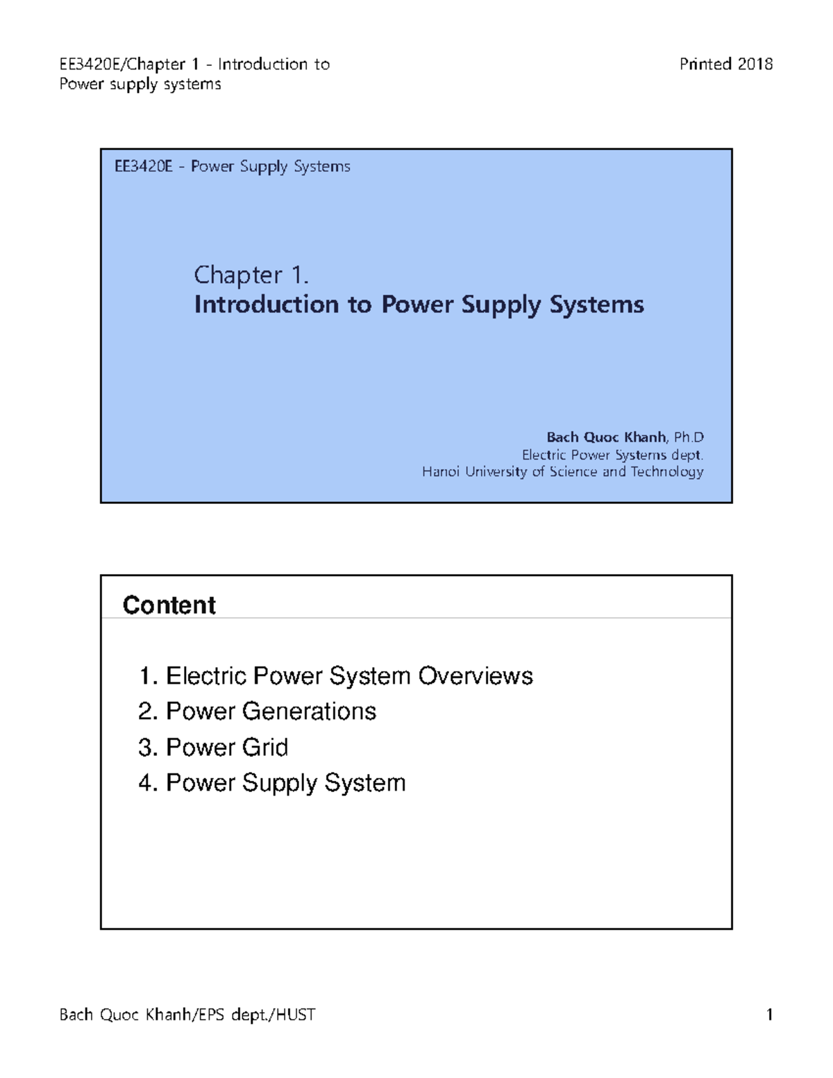 Chapter 1 - Introduction to Power Supply Systems - Power supply systems ...