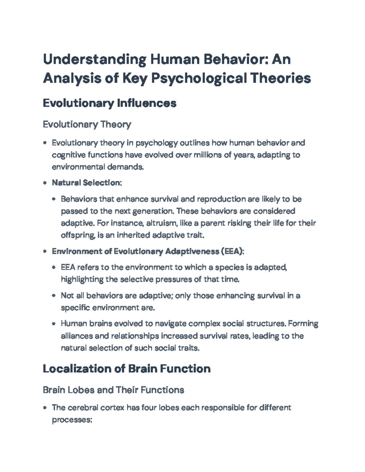 Understanding Human Behavior: Key Psychological Theories & Influences ...