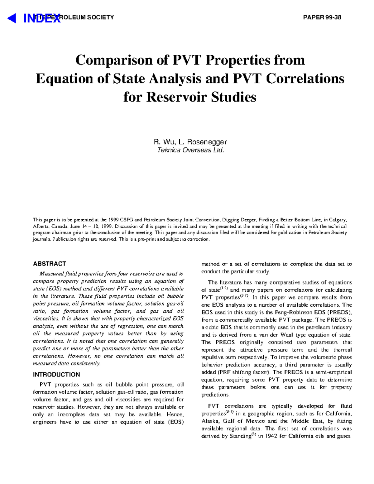 PE3025-04b.2 - Comparison of PVT Properties: EOS vs. Correlations - Studocu
