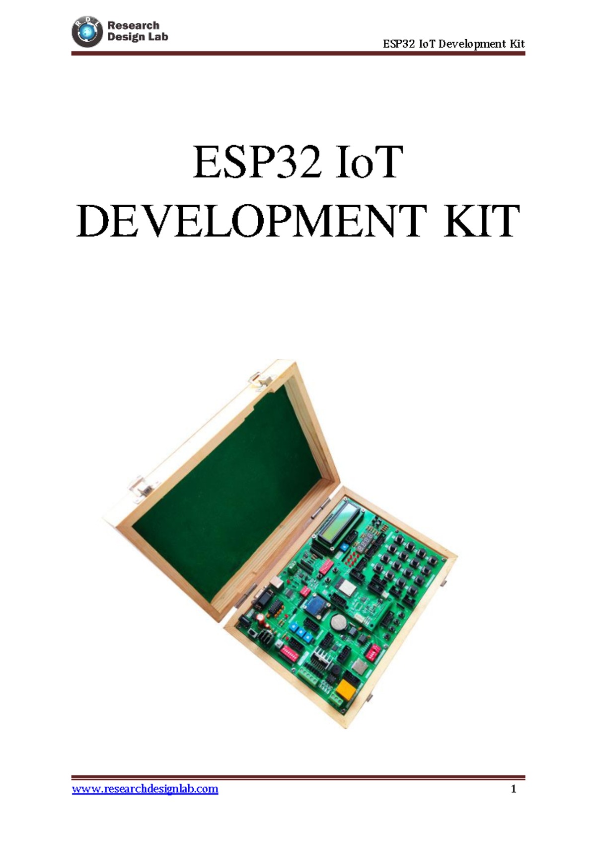 ESP32 IoT Development Kit User Manual v1: Lab Materials Guide - Studocu