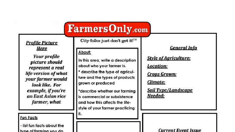 FarmersOnly.com Profile Picture Project: A Guide to Your Farming ...