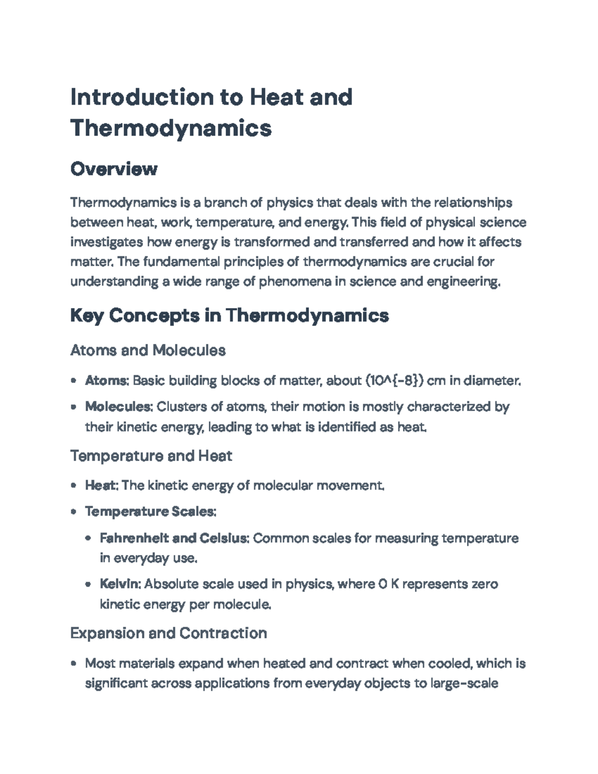 Thermodynamics Overview: Key Concepts and Practical Applications ...