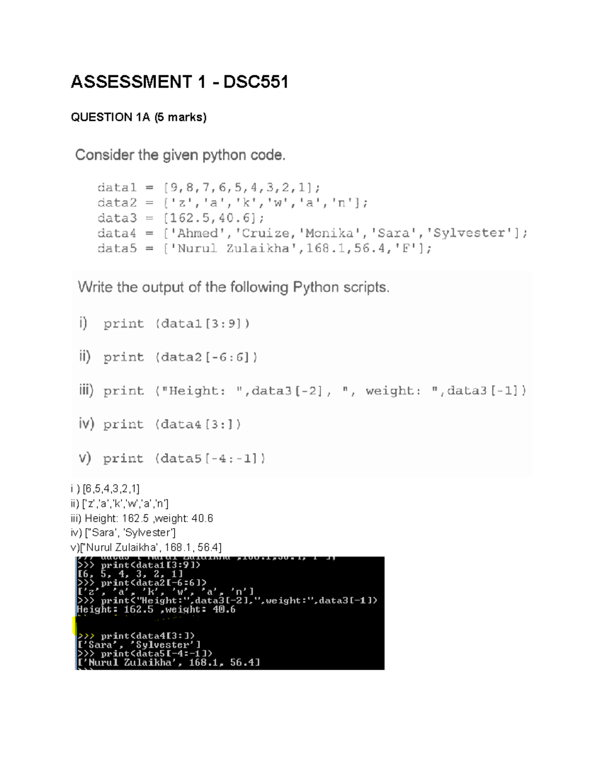 Assessment 1 - DSC551 Nur Syamimi - Programming for Data Science ...