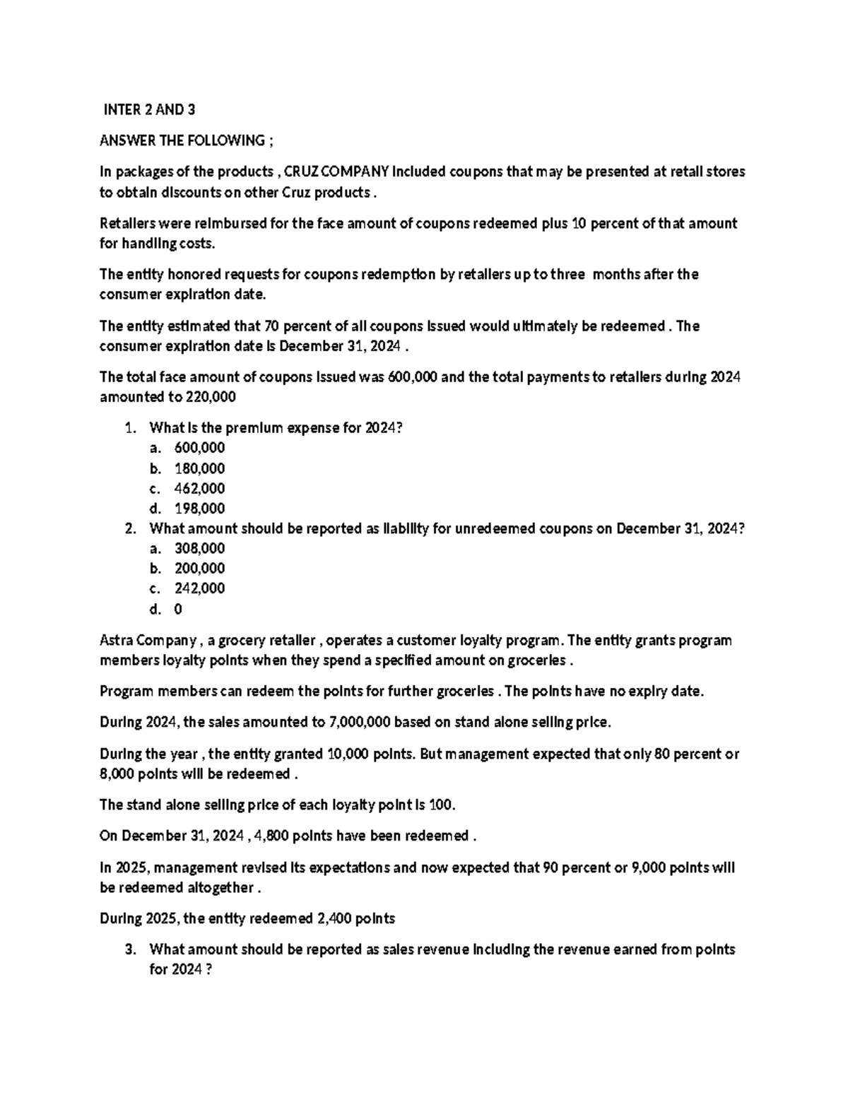 INTER 2 AND 3: Conceptual Framework Study Guide - Studocu