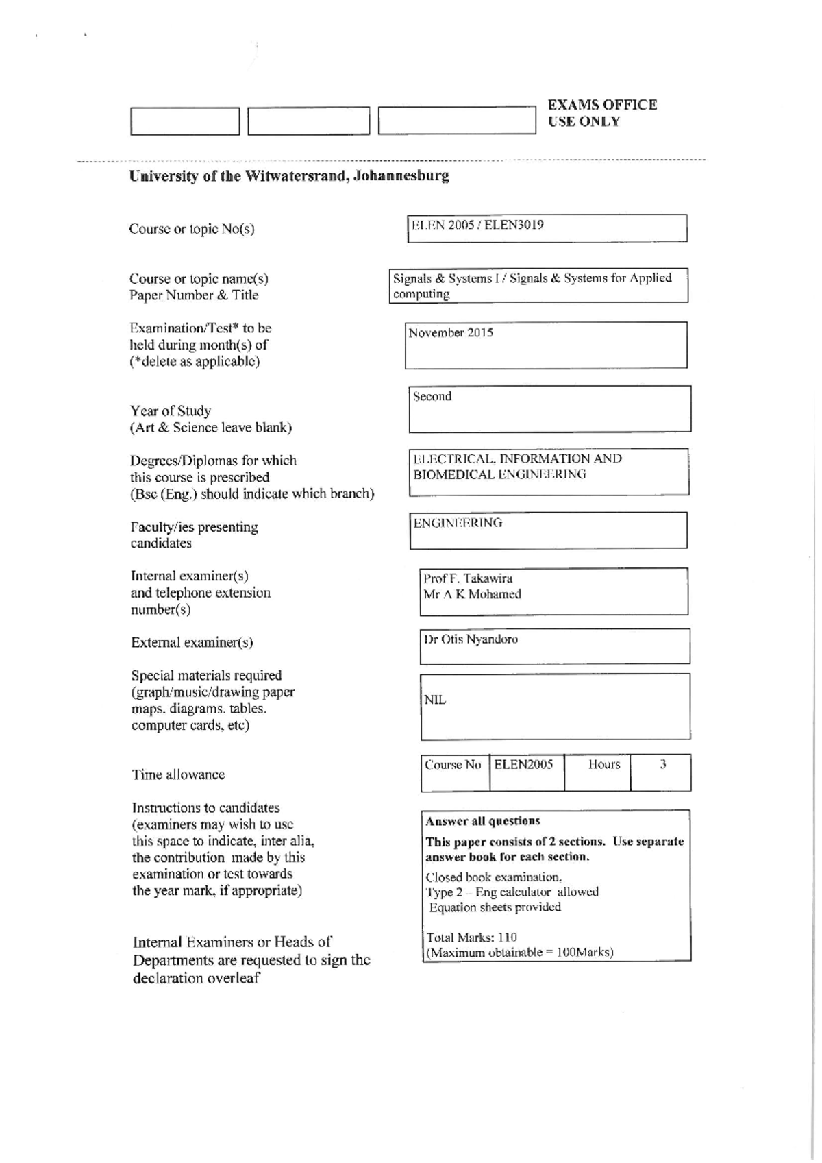 2015 - November Final Exam Study Guide - Studocu