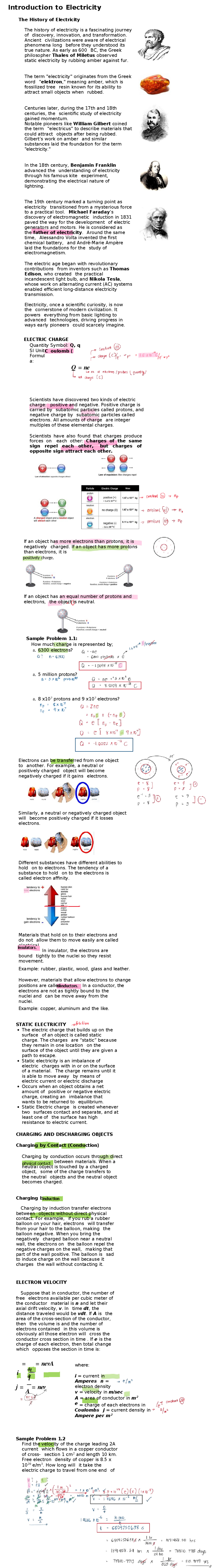 01 Introduction to Electricity - 𝒅𝒒 𝒅𝒕 conductors. Introduction to ...