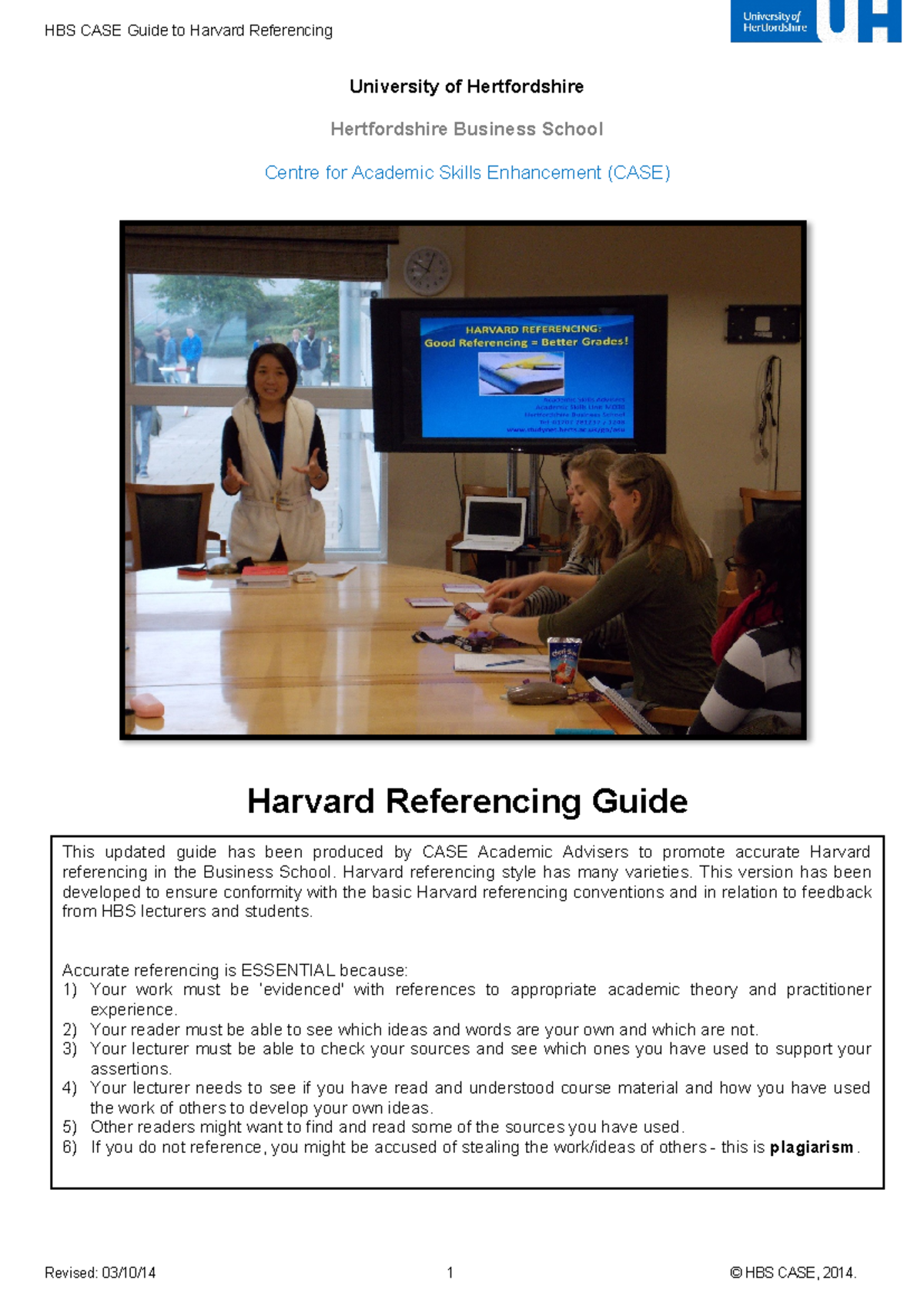 HBS Harvard Referencing Guide: Essential Skills for Business Students ...