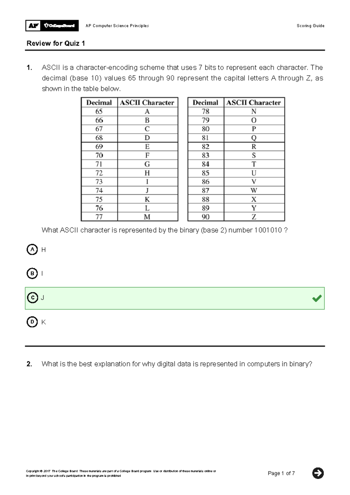COMP SCI Packet - AP COMP SCI ASSIGNMENT - AP Computer Science ...
