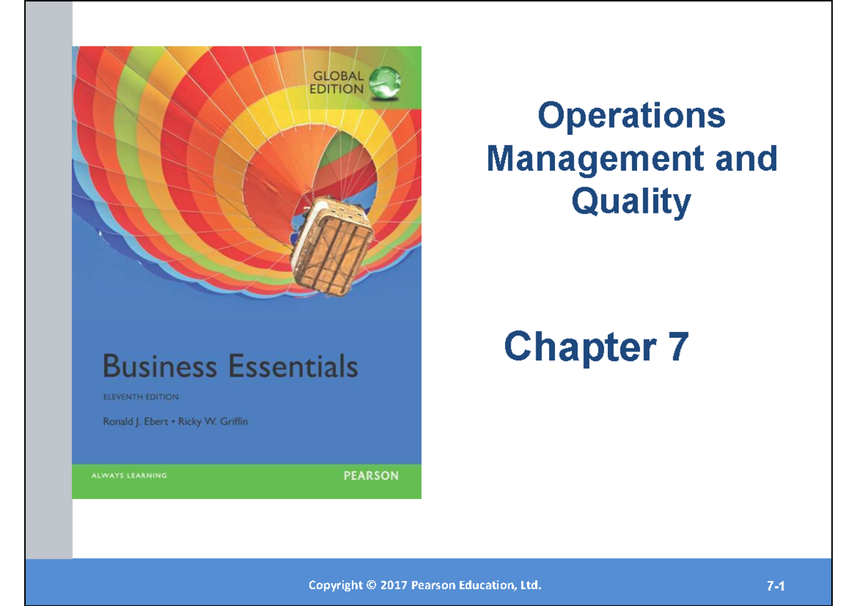 Chapter 7 غير مترجم (منيرة مع نوتس) - BUS101 - Copyright © 2012 Pearson ...