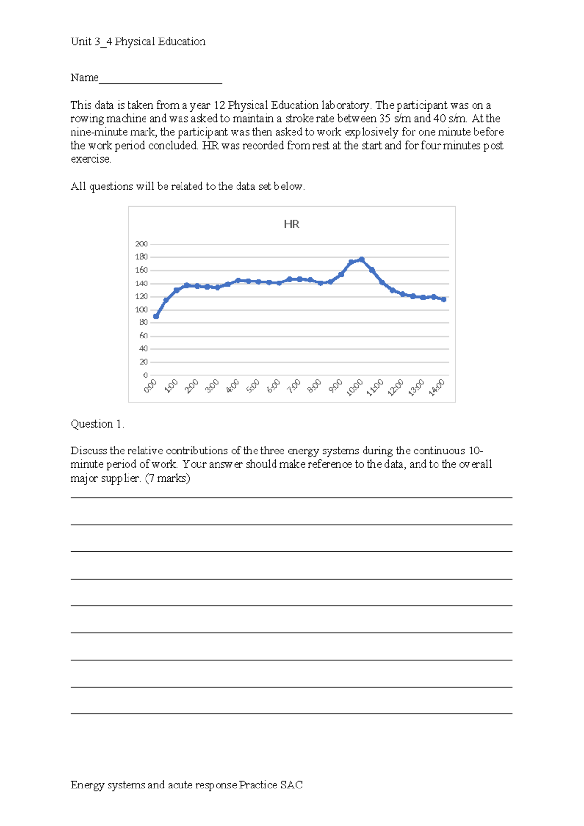 Practice SAC 1 physical education - Name_____________________ This data ...
