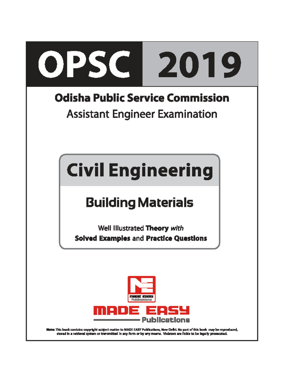 OPSC 2019 Civil Engineering Building Materials Study Guide with ...