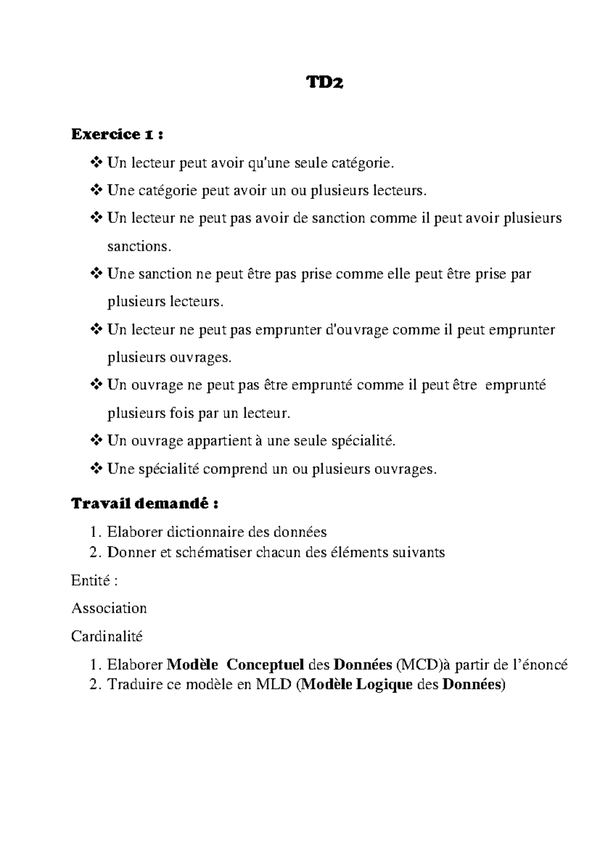 Td2 - Ghhjjhhjjvvhjkljvcjkjvhjjhhjkjjjvbkkkkn - TD Exercice 1 : Un ...